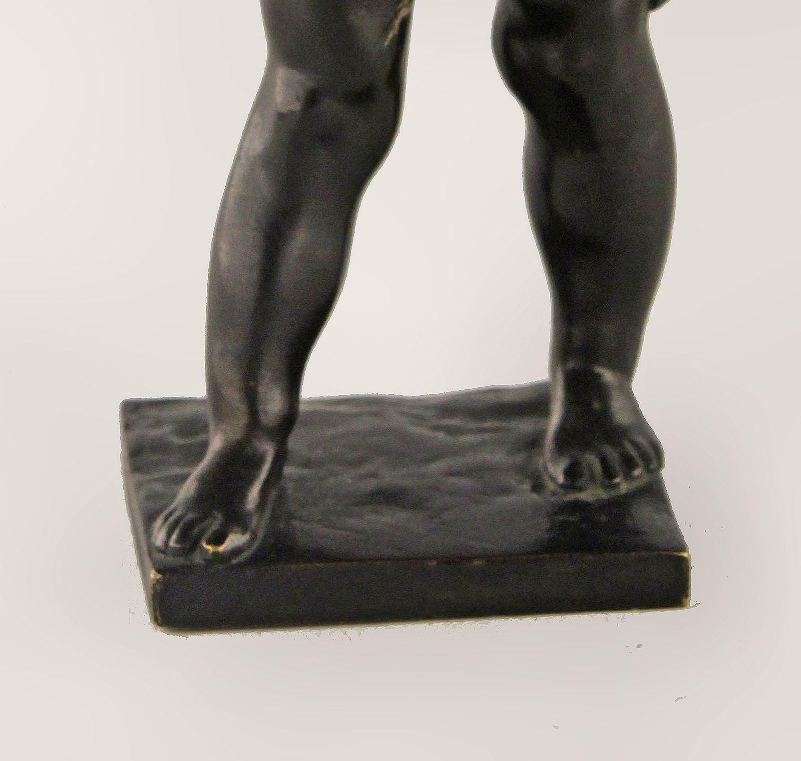 Late 19th Century Romantic French Black Patina Bronze Sculpture Of A Hunter Boy With Riffle photo 725.0