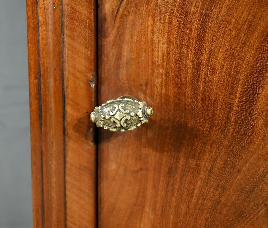 photo furniture Mahogany Bedside Table, Restoration Style – 2nd Part 19th Century