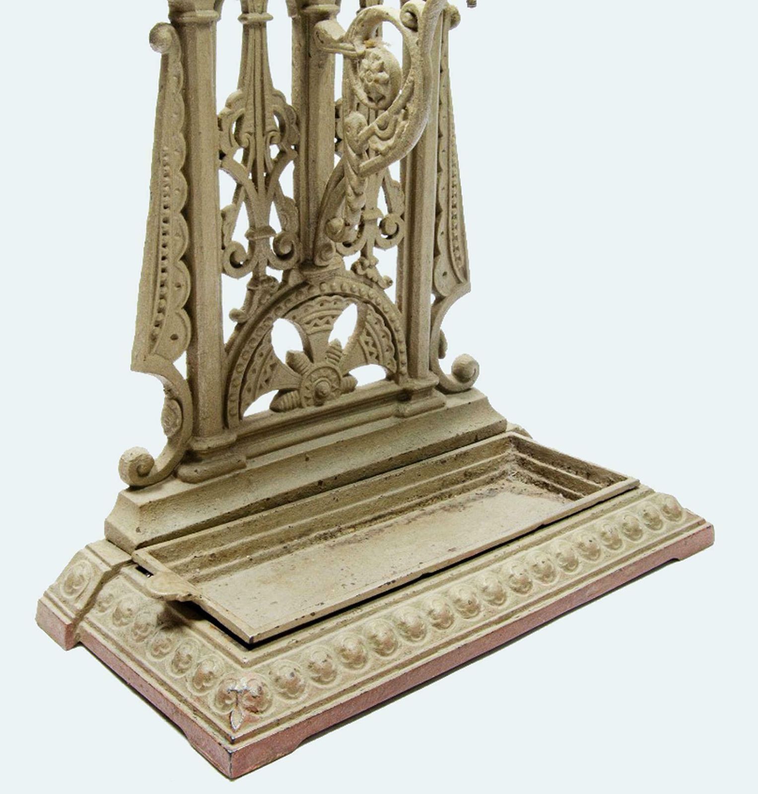 Late 19th Century Victorian Iron Hall Stand Cross By English Author Christopher Dresser For Coalbrookdale Foundry photo vinterior