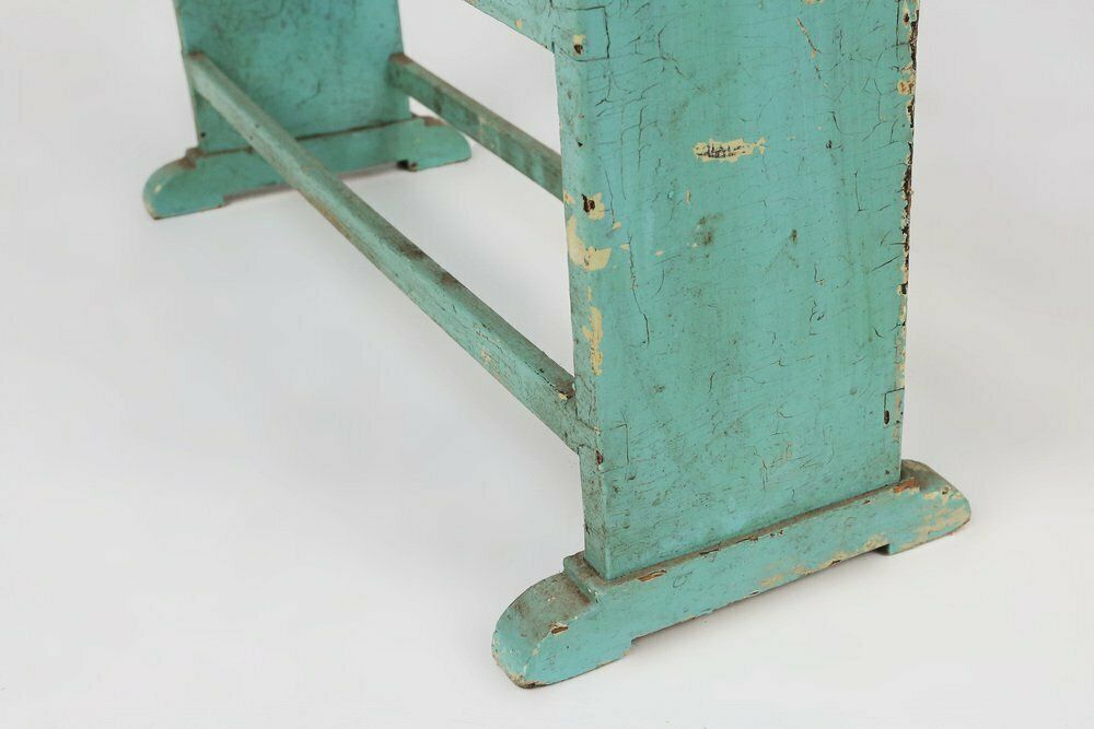 Small Industrial Mint Colored Rack Or Bookcase With 4 Shelves, Belgium, 1920s photo buy