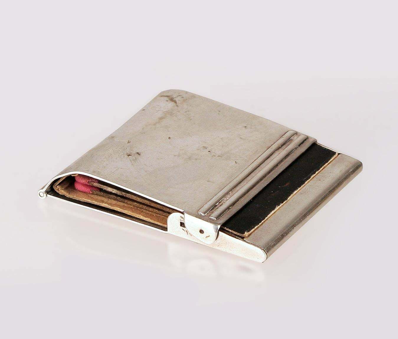 Mid 20th Century American Cased Sterling Silver Flip Matchbook Cover/Match Holder By Tiffany & Co. photo vinterior