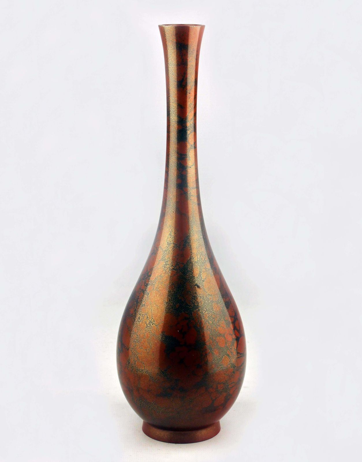 20th Century/Shōwa Period Murashido Patinated And Polished Bronze Japanese Vase photo vinterior