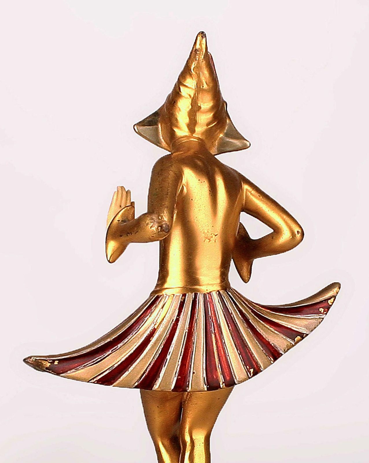 Gerda Gerdago's 'Cosmic Dance': Art Déco Austrian Patinated Bronze Chryselephantine (Ivory And Gold) Sculpture Manufactured By Arthur Rubinstein photo 1600.0