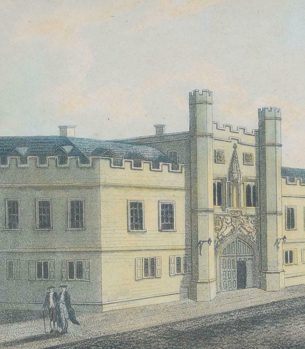 Richard Bankes Harraden Christ's College, Cambridge Engraving By Richard Bankes Harraden photo furniture