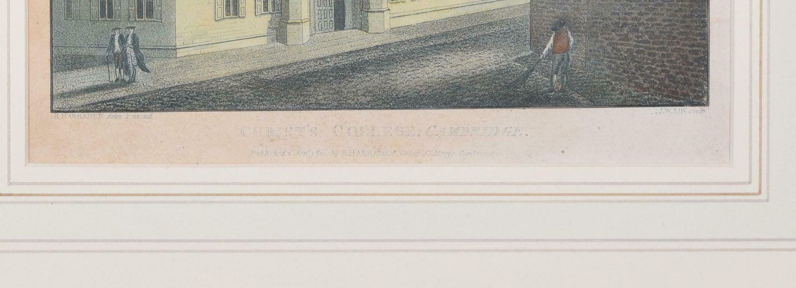Richard Bankes Harraden Christ's College, Cambridge Engraving By Richard Bankes Harraden photo Art