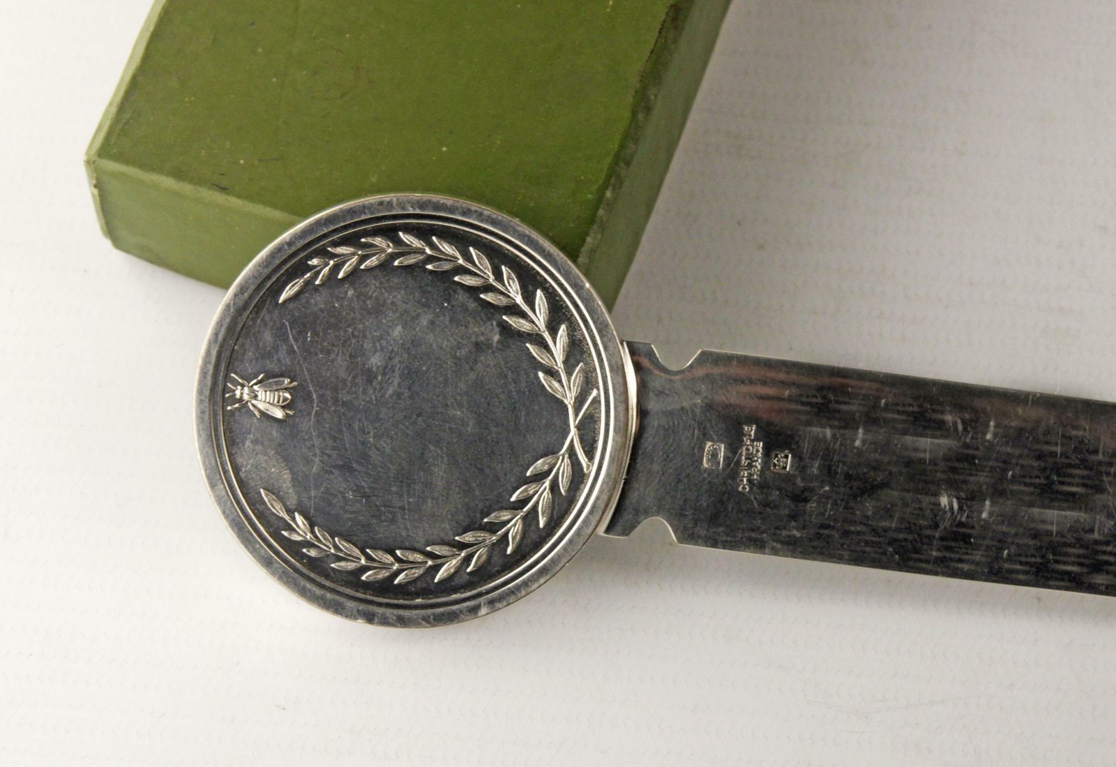 Late 20th Century/Circa 1970 Silvered Napoleon Empereur Letter Opener By Christofle photo Home Decor