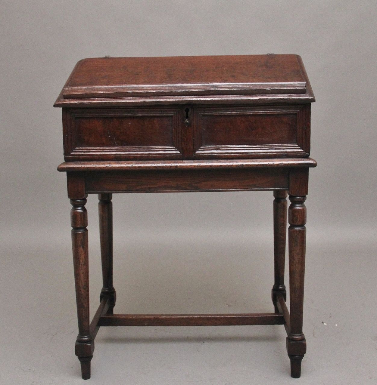 18th Century Oak Desk On Later Stand photo for sale