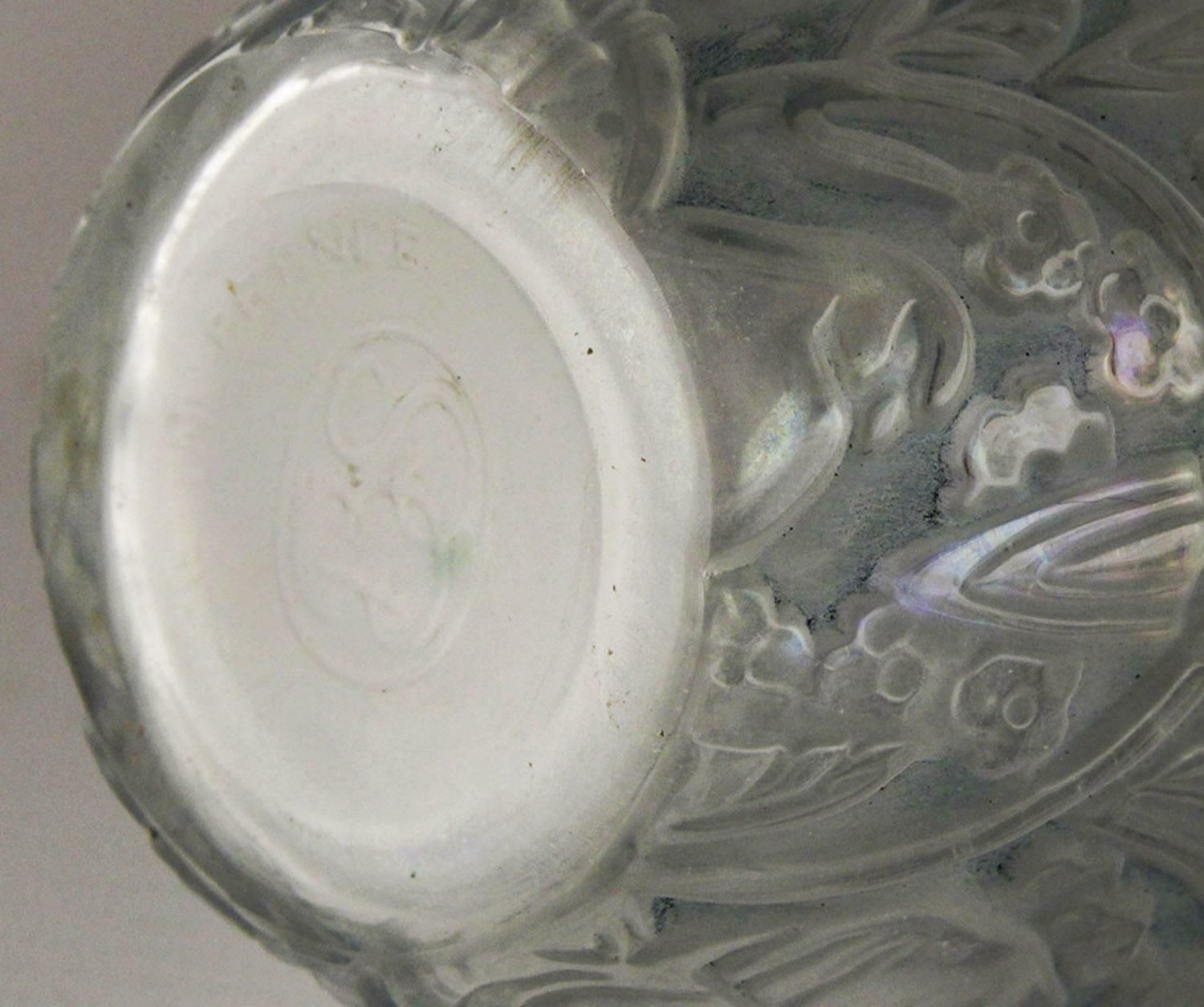 Pair Of Art Déco French Glass Perfume Bottles By Robj And Burgun & Schverer photo 950.0