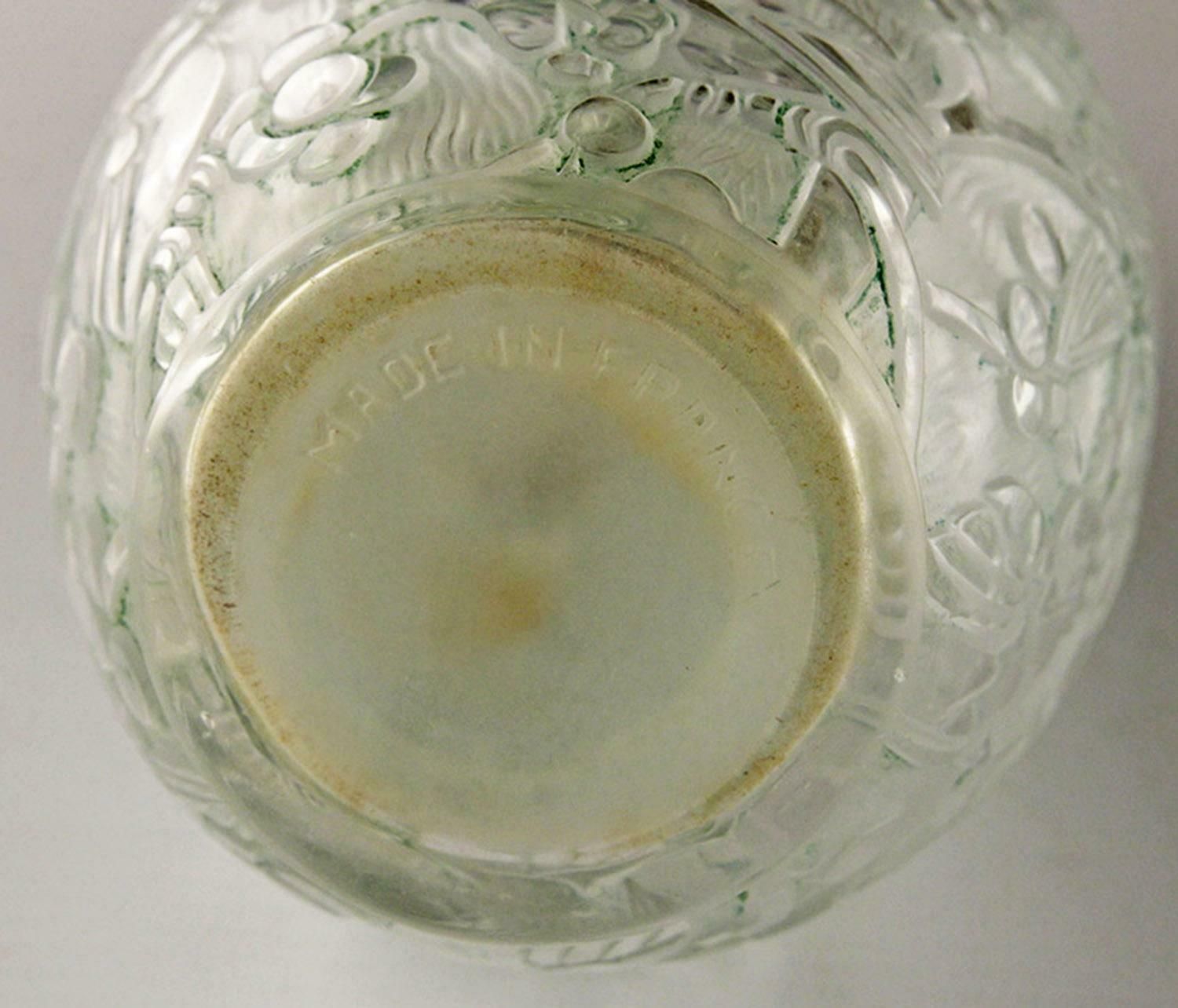 Pair Of Art Déco French Glass Perfume Bottles By Robj And Burgun & Schverer photo vintage