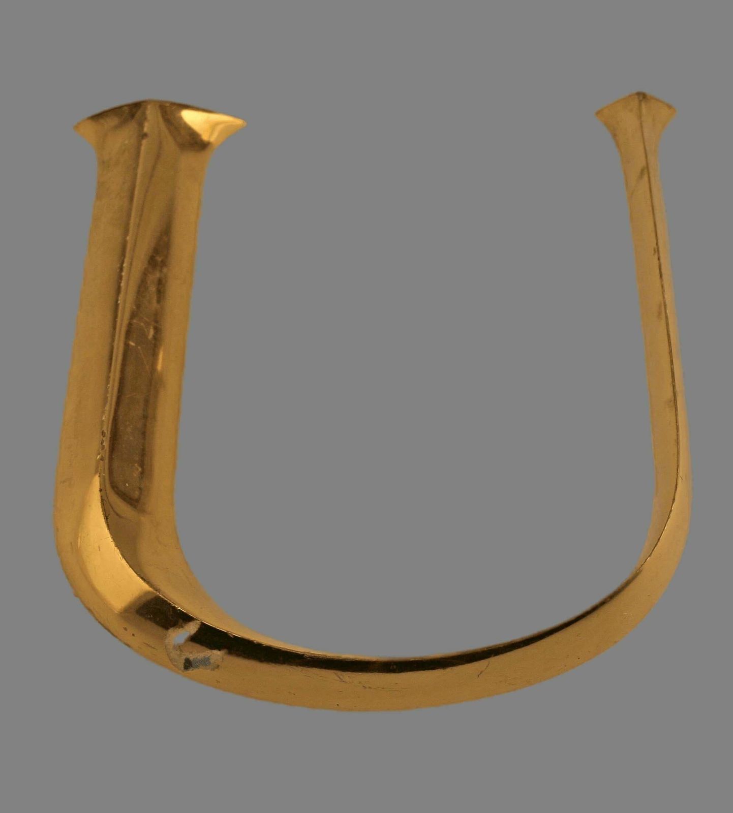 Late 20th Century Decorative Wall Ornament Gucci Letters Made In Golden Brass From One Of Their Retail Store photo vinterior