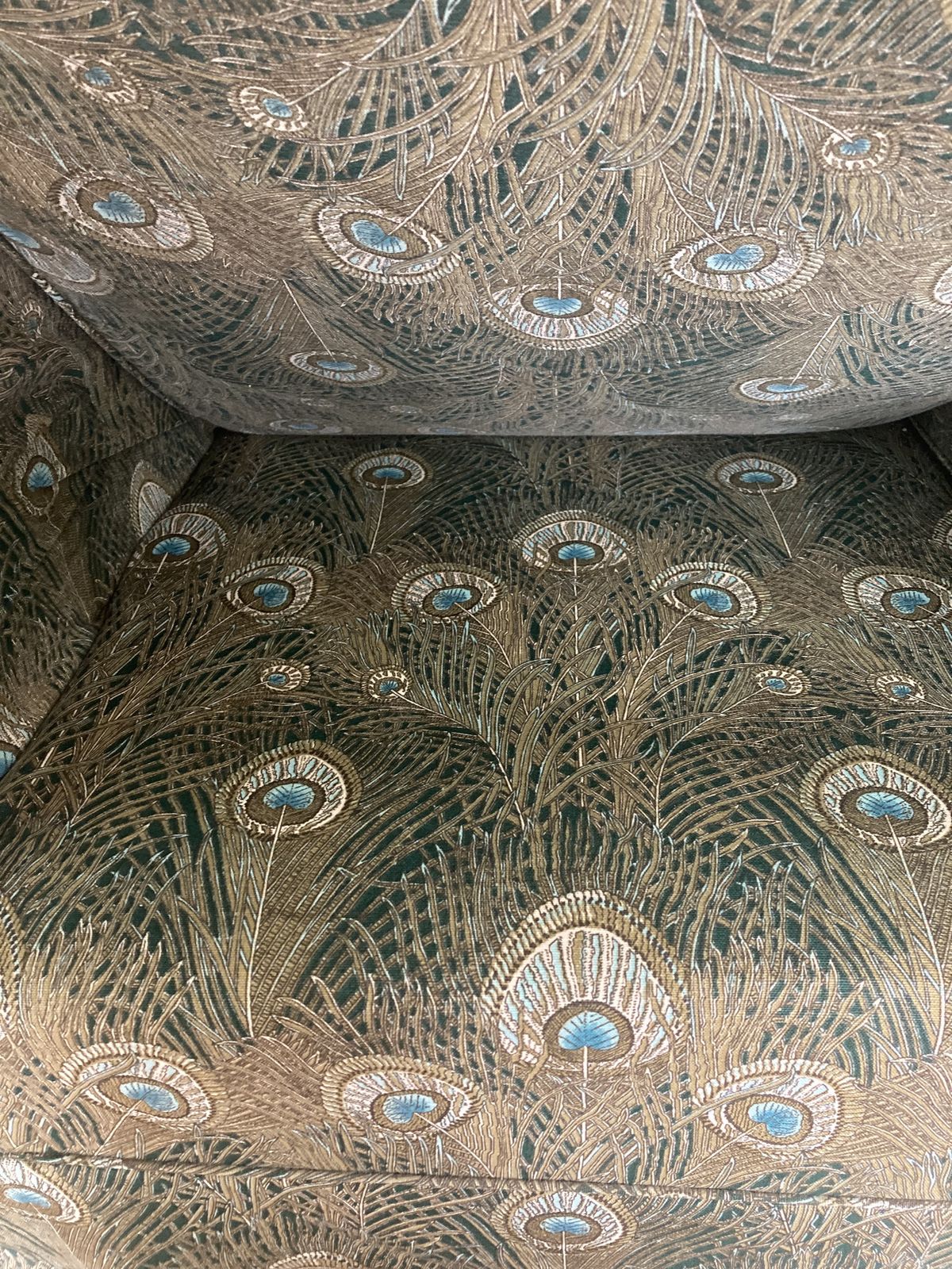 Liberty Hera Peacock (Discontinued) Covered Loveseat  Parker Knoll Frame photo vinterior