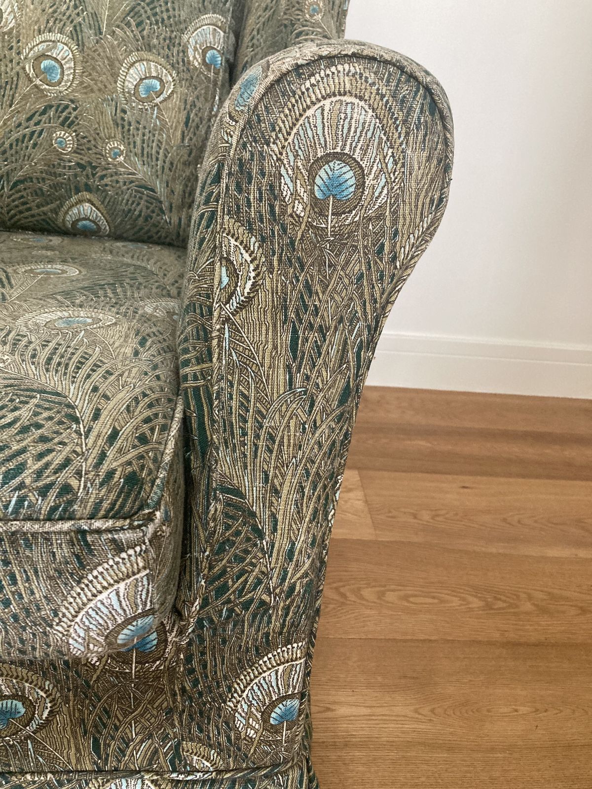 Liberty Hera Peacock (Discontinued) Covered Loveseat  Parker Knoll Frame photo buy