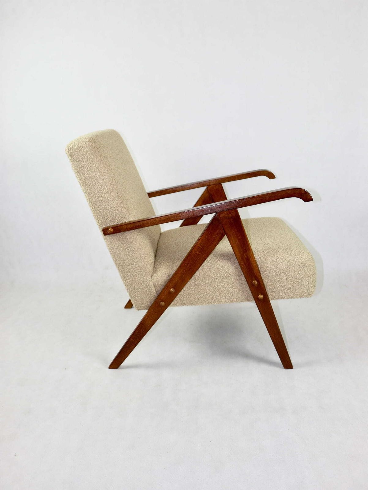 Vintage Armchair Like Var, Beige Boucle photo vintage