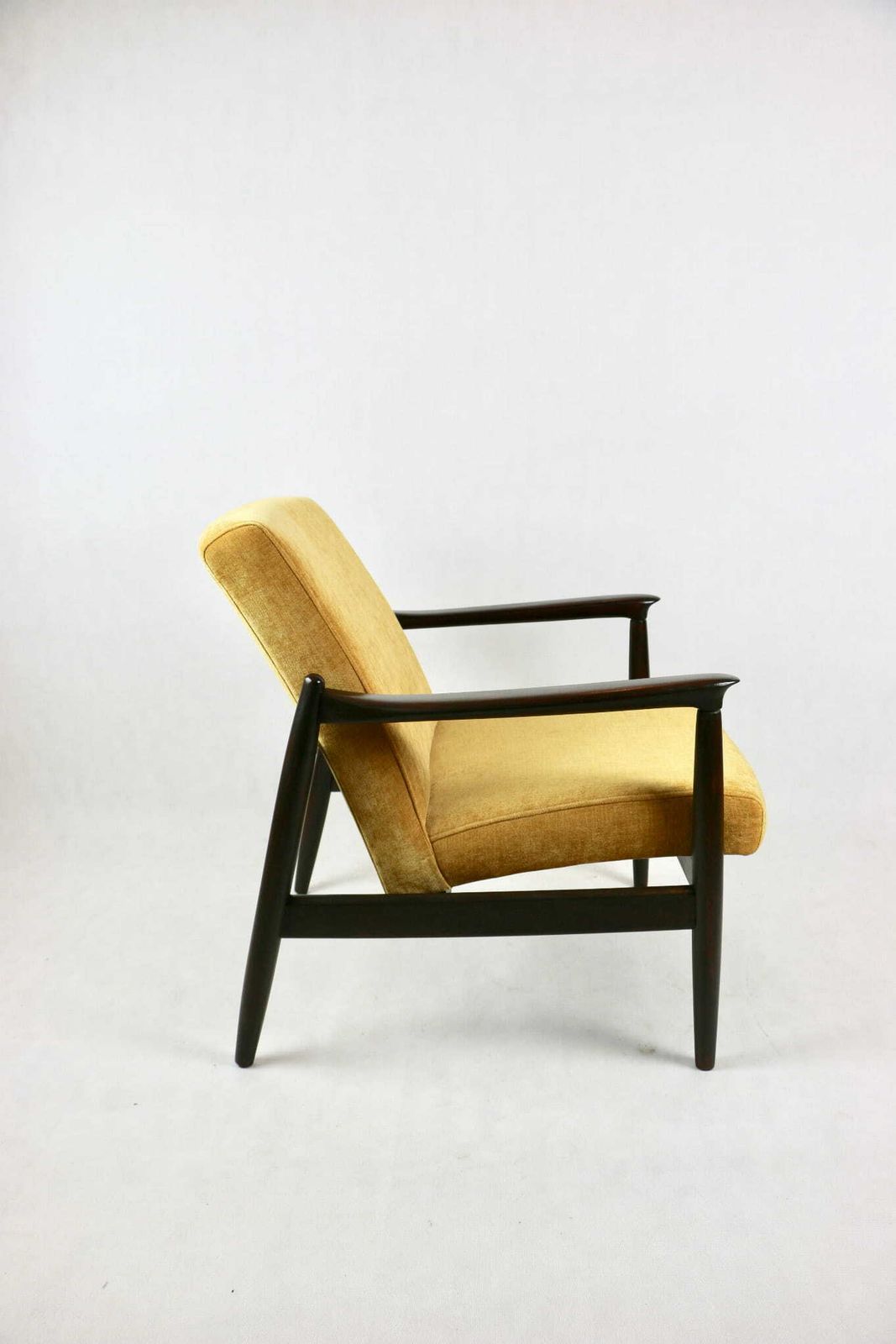 Gfm 64 Armchair, Designed By Edmund Homa, Yellow Structural From The 1960s   2 Pieces Available photo vintage