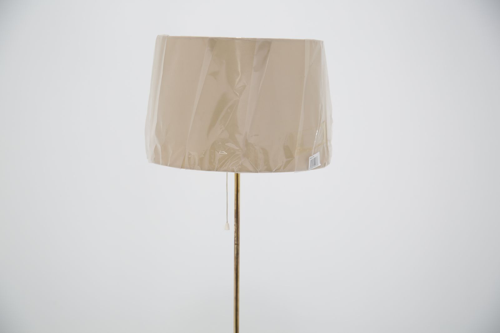 Mid Century Brass And Glass Floor Lamp, Flb, Sweden, 1960s. photo vintage