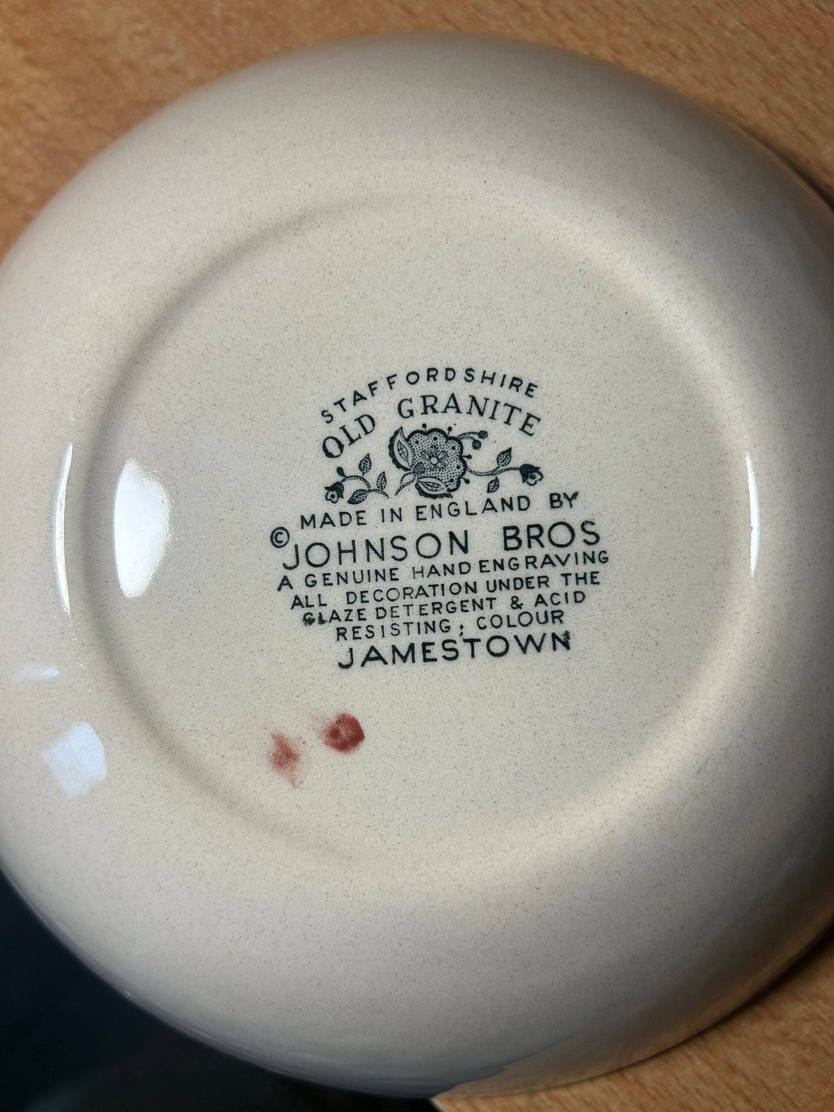 Jamestown Brown By Johnson Brothers Of Staffordshire   Lot Of 8 Bread & Butter Plate   6 3/8" Diameter   Flowers In Urn   Jacobean photo Home Decor