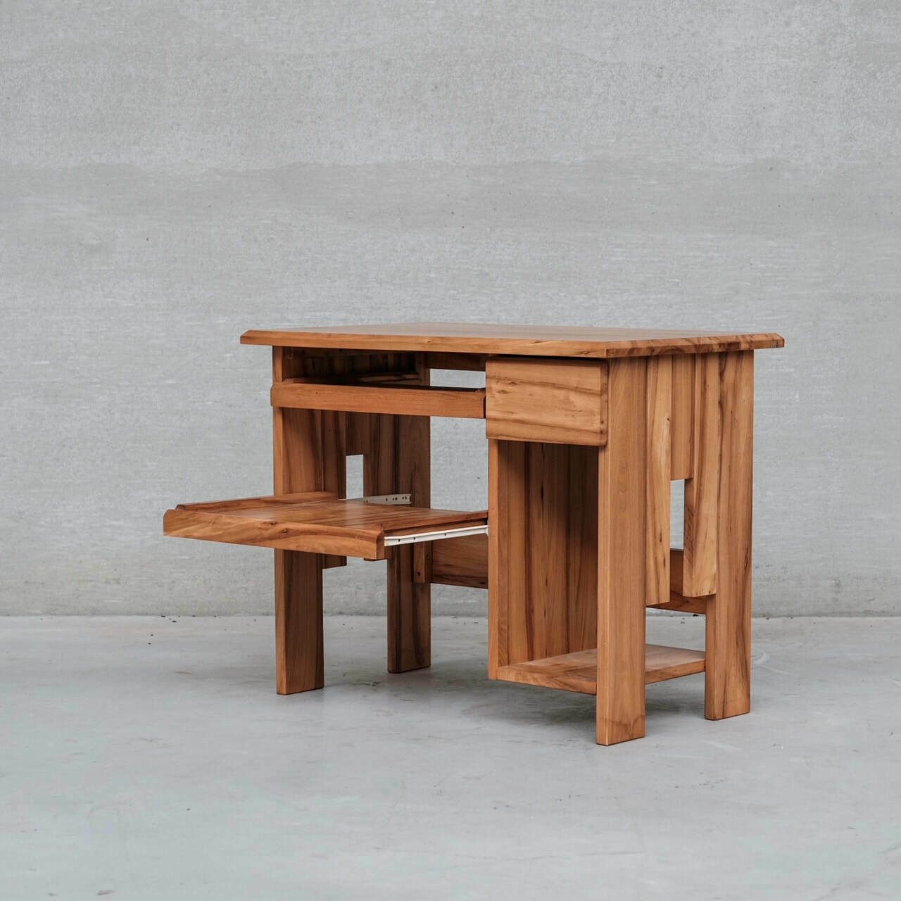 French Petite Wooden Mid Century Desk photo 1500.0