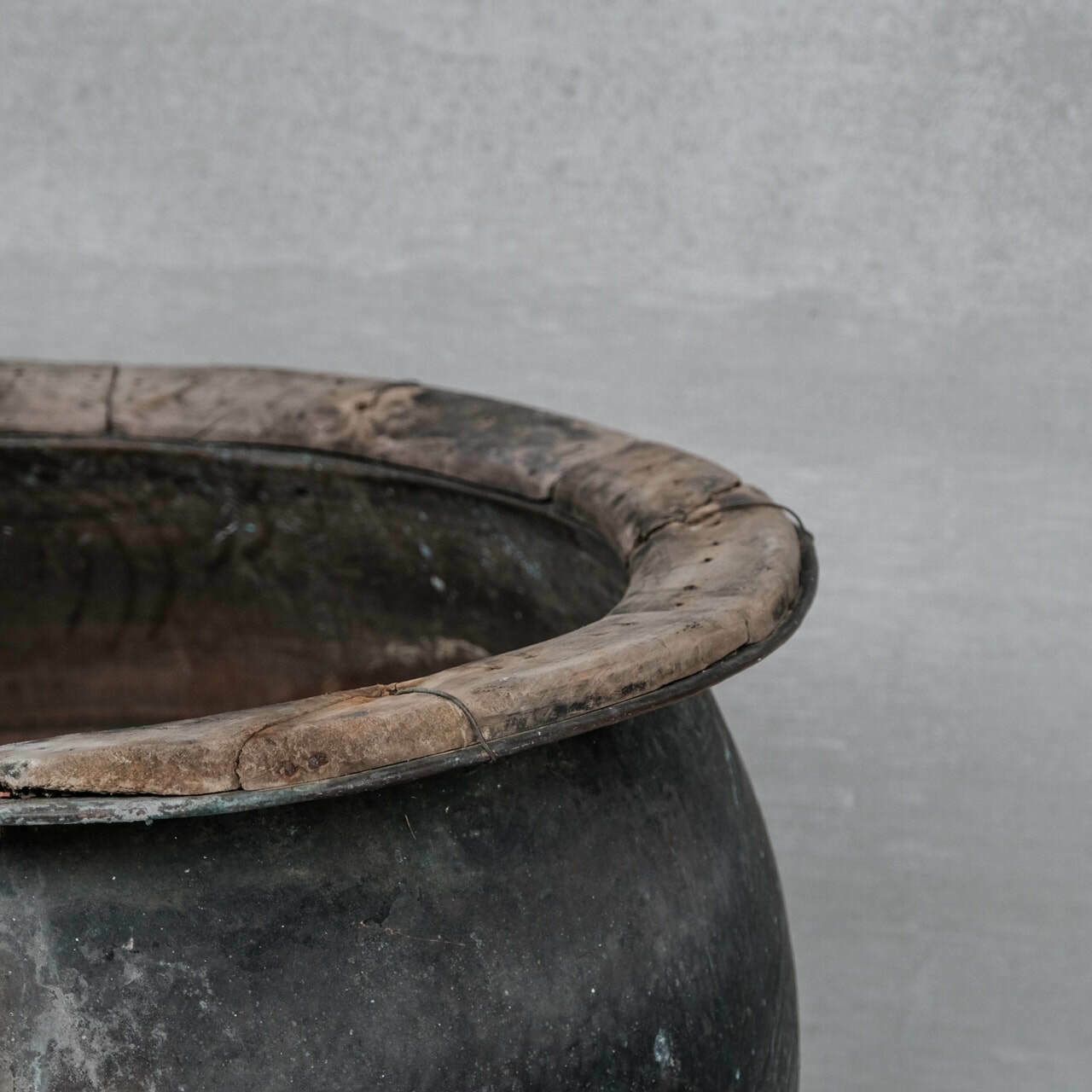 photo vinterior Xl Large Copper Antique French Planter Or Pot