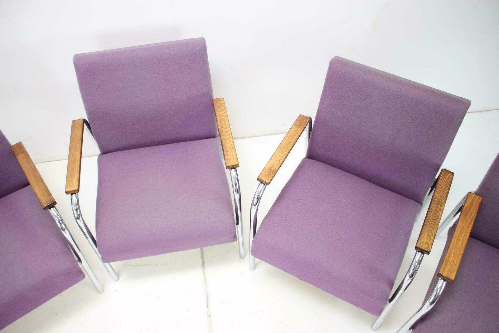 Mid Century Tubular Chrome Armchair, Germany 1970s photo buy