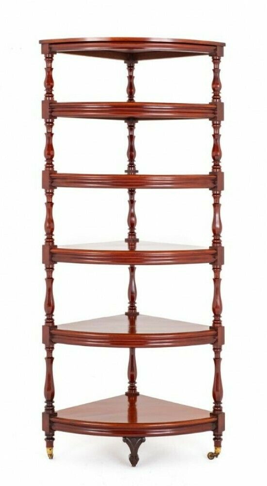 Victorian Whatnot Bookshelf Mahogany 1850