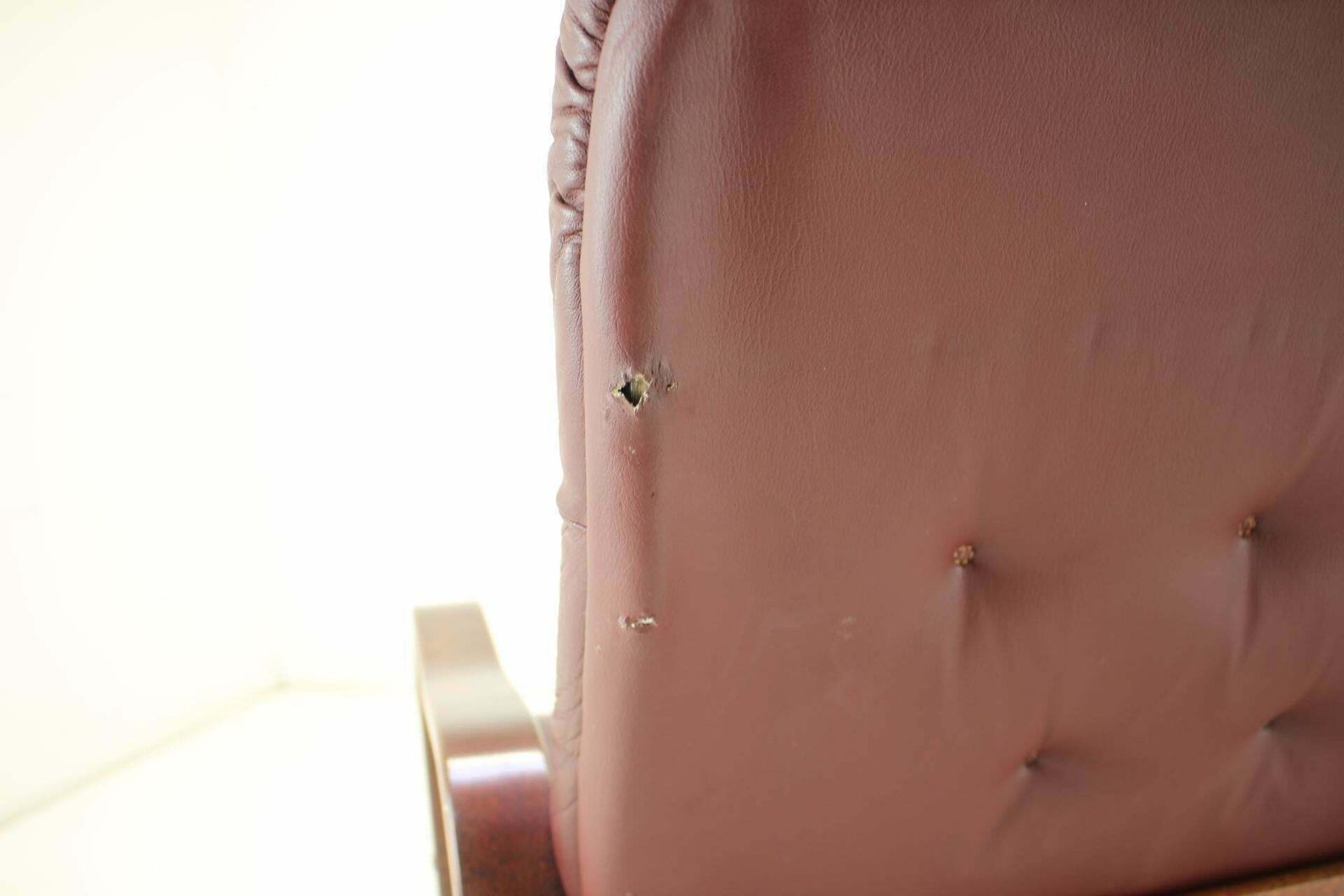 1980 Three Seater Leather Sofa, Ton Czechoslovakia photo vinterior