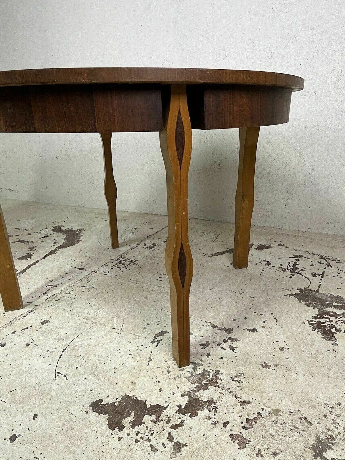 Ico Parisi Decorated Wooden Table, 1950s Vintage Design photo for sale