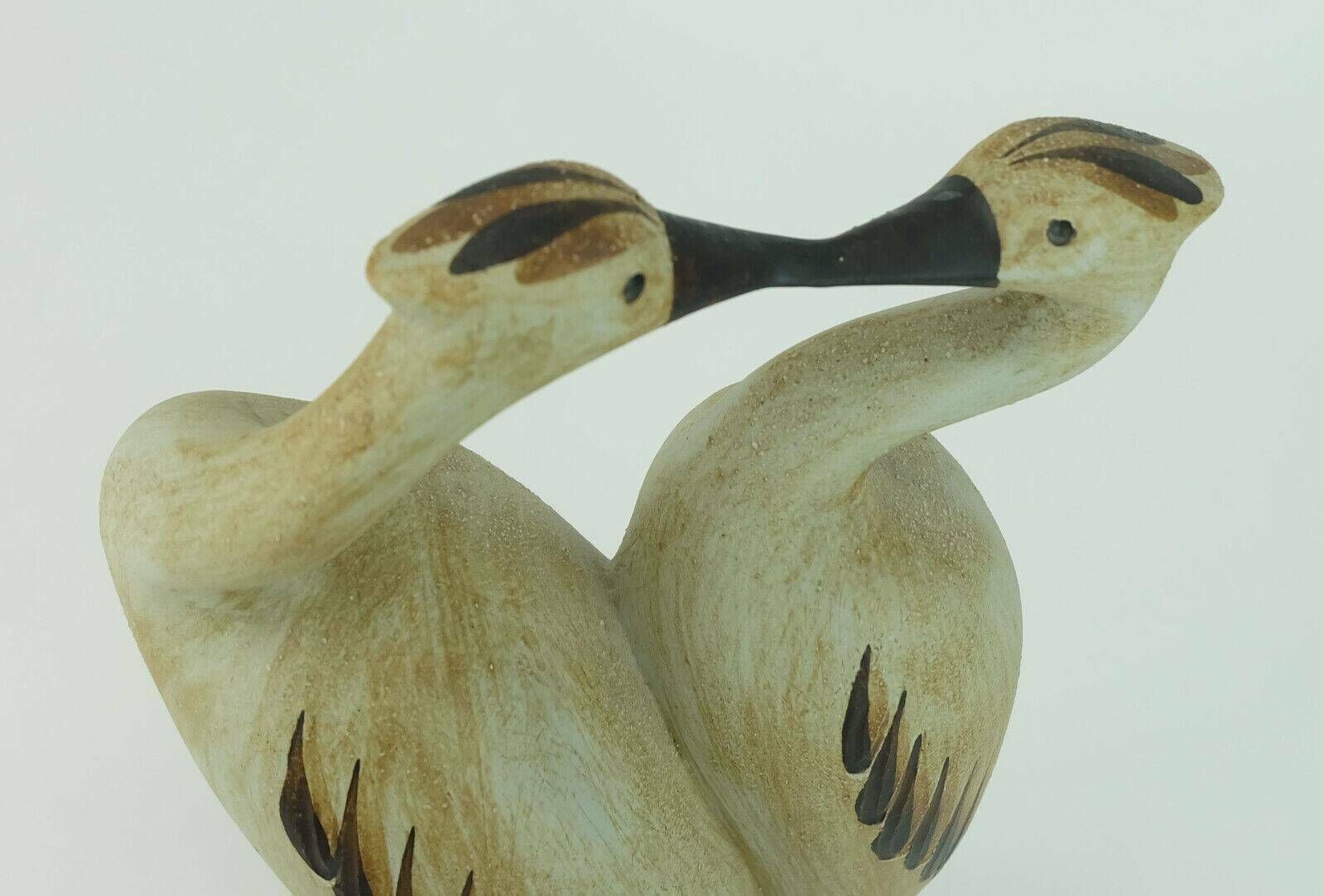 Sgrafo Mid Century Ceramic Figurine Pair Of Cranes 1970s Model No. 1152 photo buy