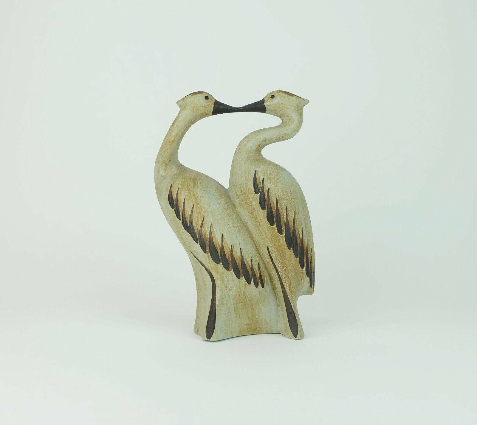 photo furniture Sgrafo Mid Century Ceramic Figurine Pair Of Cranes 1970s Model No. 1152