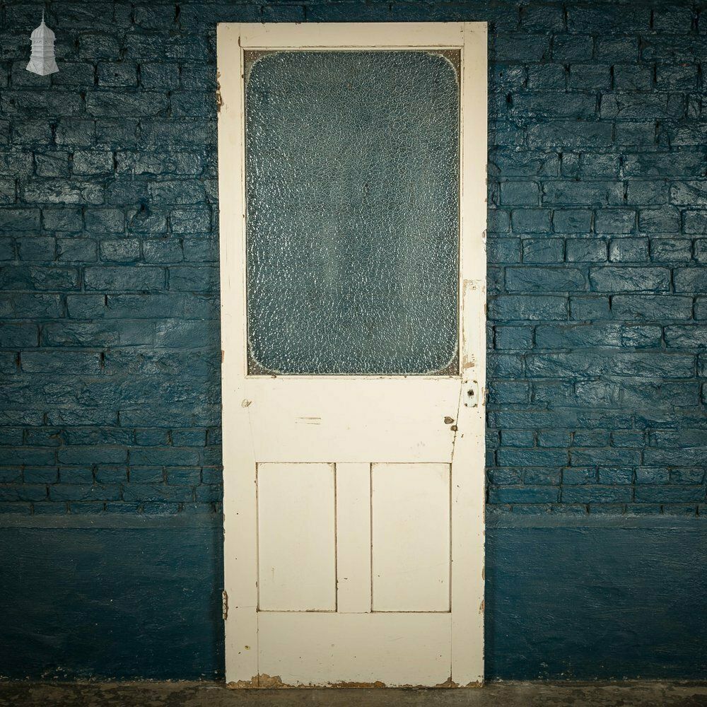 Half Glazed Door, 3 Panel Textured Glass photo 180.0
