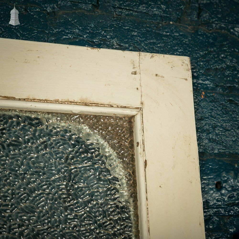 photo furniture Half Glazed Door, 3 Panel Textured Glass