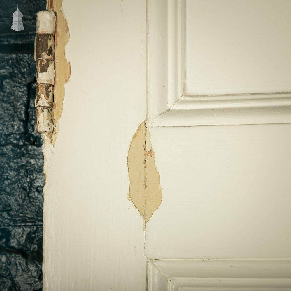 Pitch Pine Paneled Door, 6 Panel White Painted photo buy