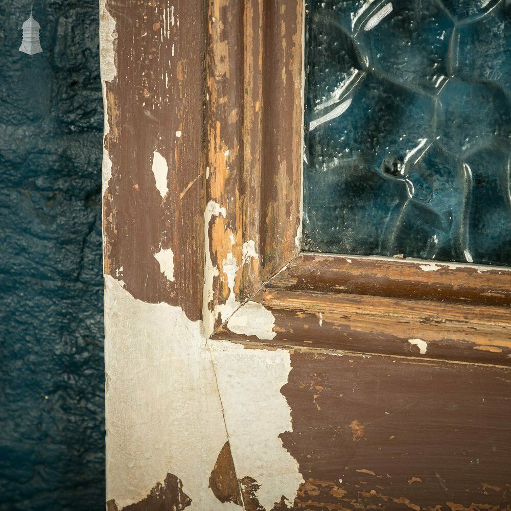 photo for sale Half Glazed Door, Moulded 3 Panel With Textured Glazing