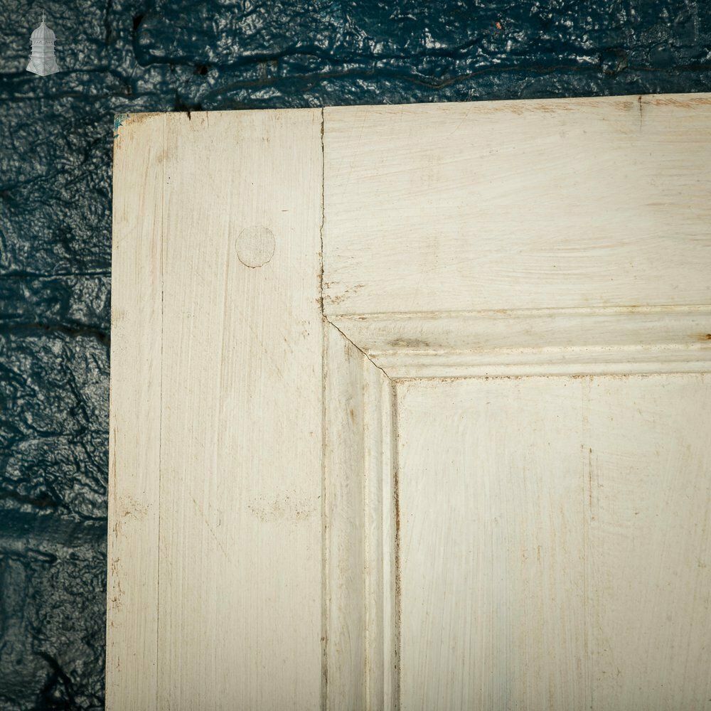 photo buy Four Panel Door, White Painted Pine Paneled Door