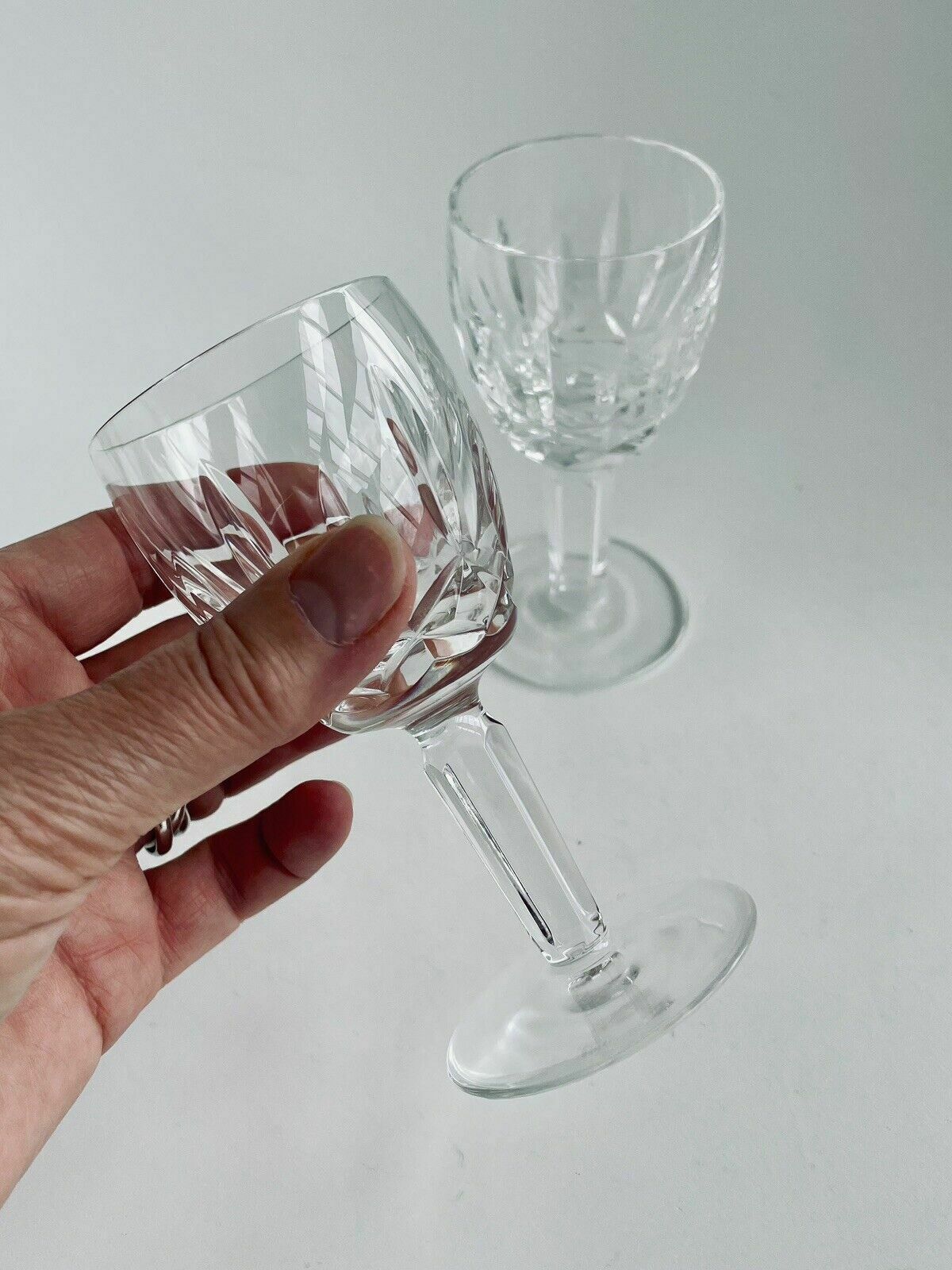 photo buy A Pair Of Waterford Crystal Kildare Cut Port Glasses