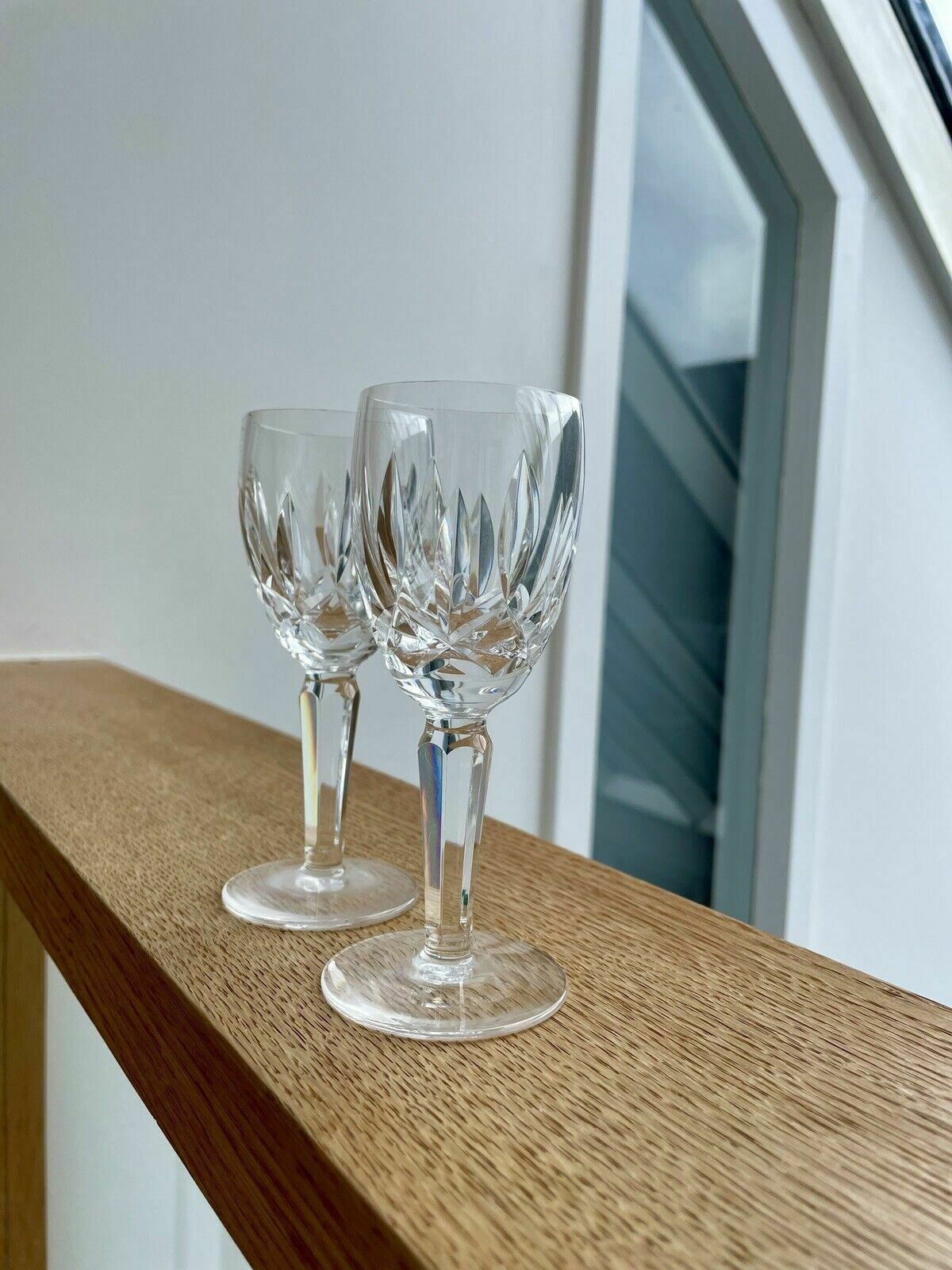 A Pair Of Waterford Crystal Kildare Cut Sherry Glasses photo furniture