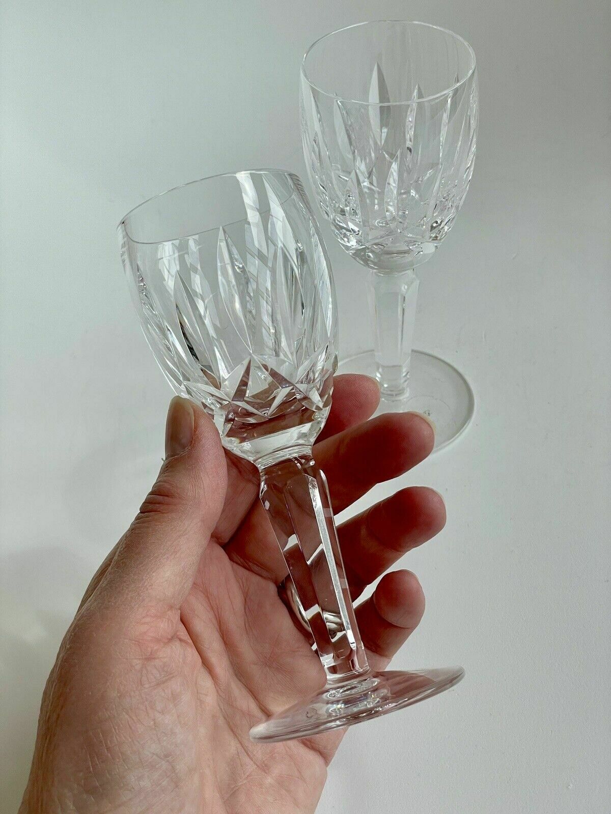 A Pair Of Waterford Crystal Kildare Cut Sherry Glasses photo 50.0