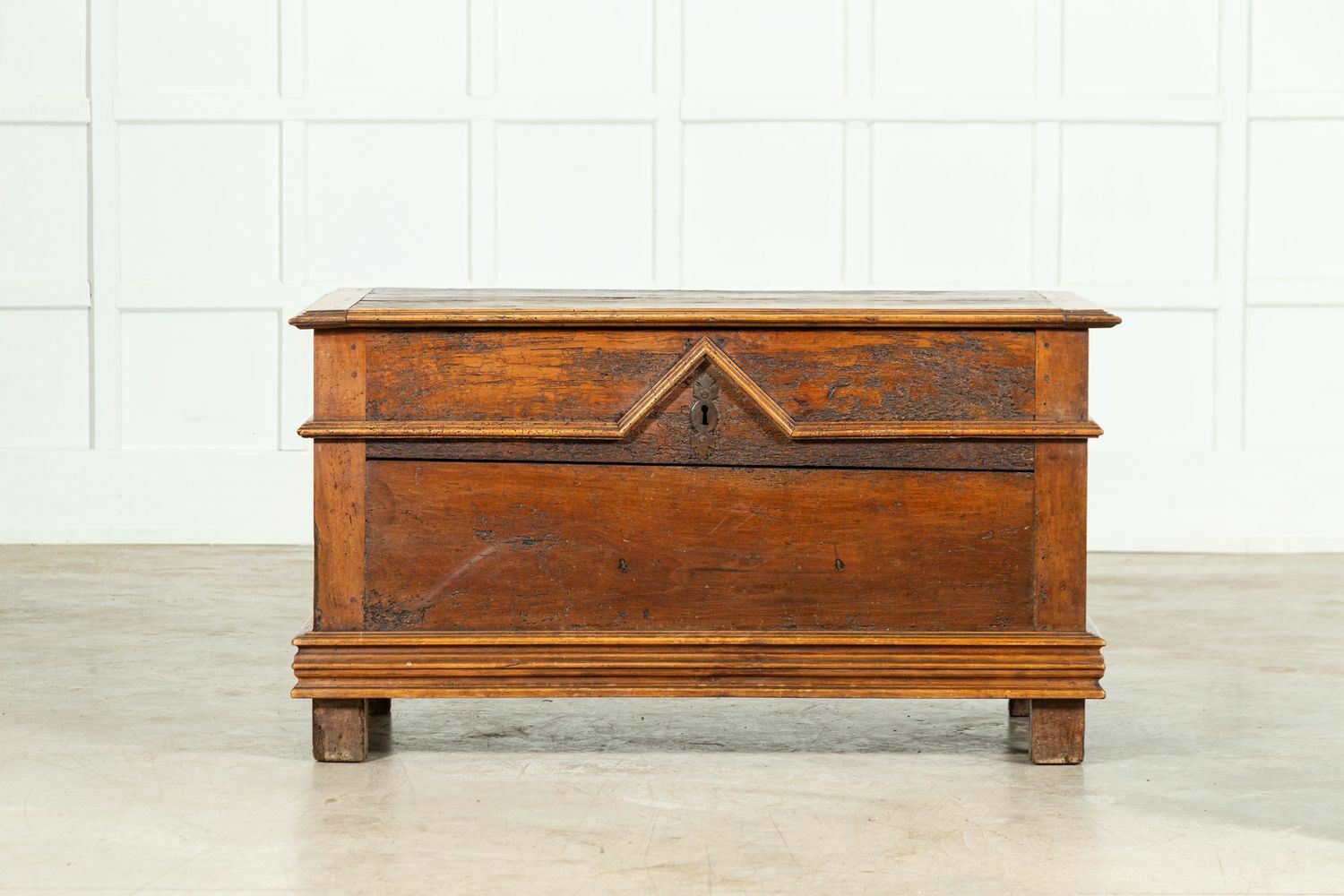 17thc Italian Cedar Wood Coffer photo for sale