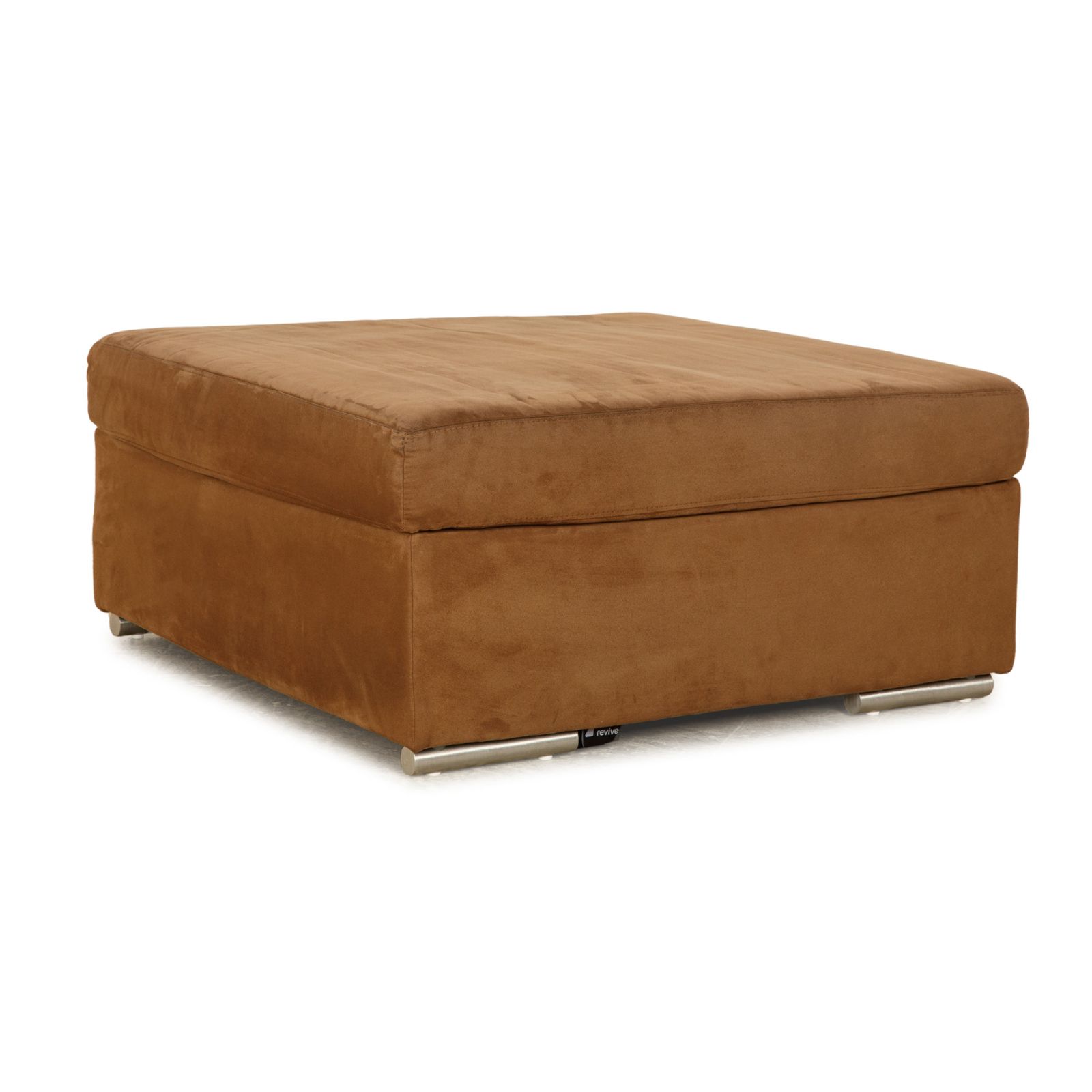 Tabouret Ewald Schillig en tissu brun