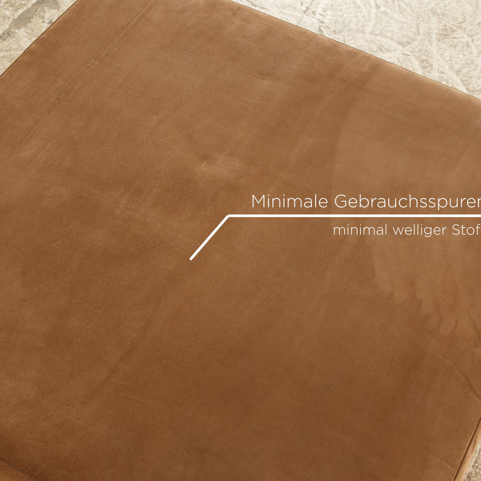 Tabouret Ewald Schillig en tissu brun photo 222.0