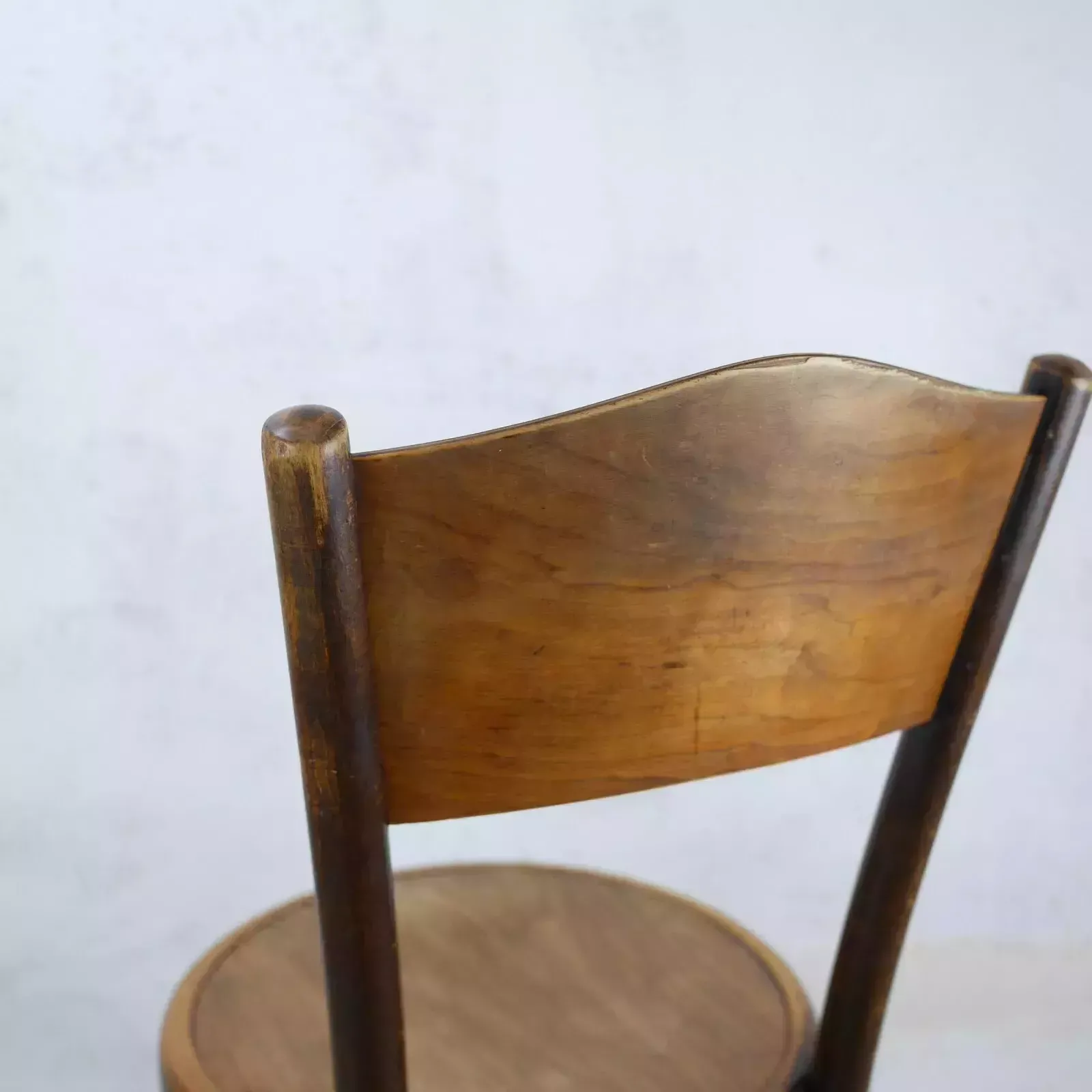 Furniture Pair Antique Fischel Bentwood Bistro Chairs 1920s Thonet Vintage photo