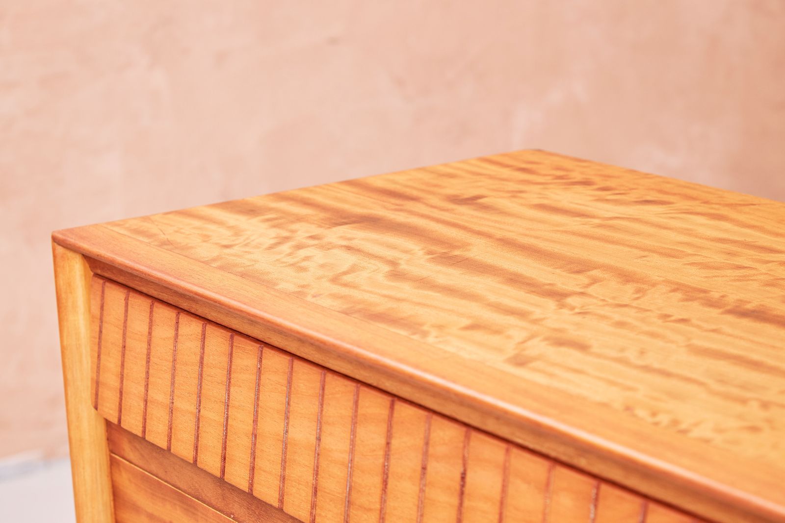 photo for sale Heals Satinwood Chest Of Drawers By Aj Milne