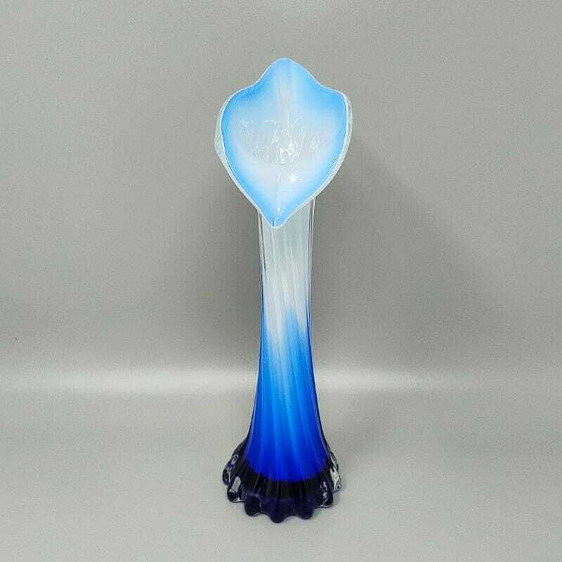 1960s Astonishing Jack In The Pulpit "Calla Lily" Vase In Murano Glass. photo furniture
