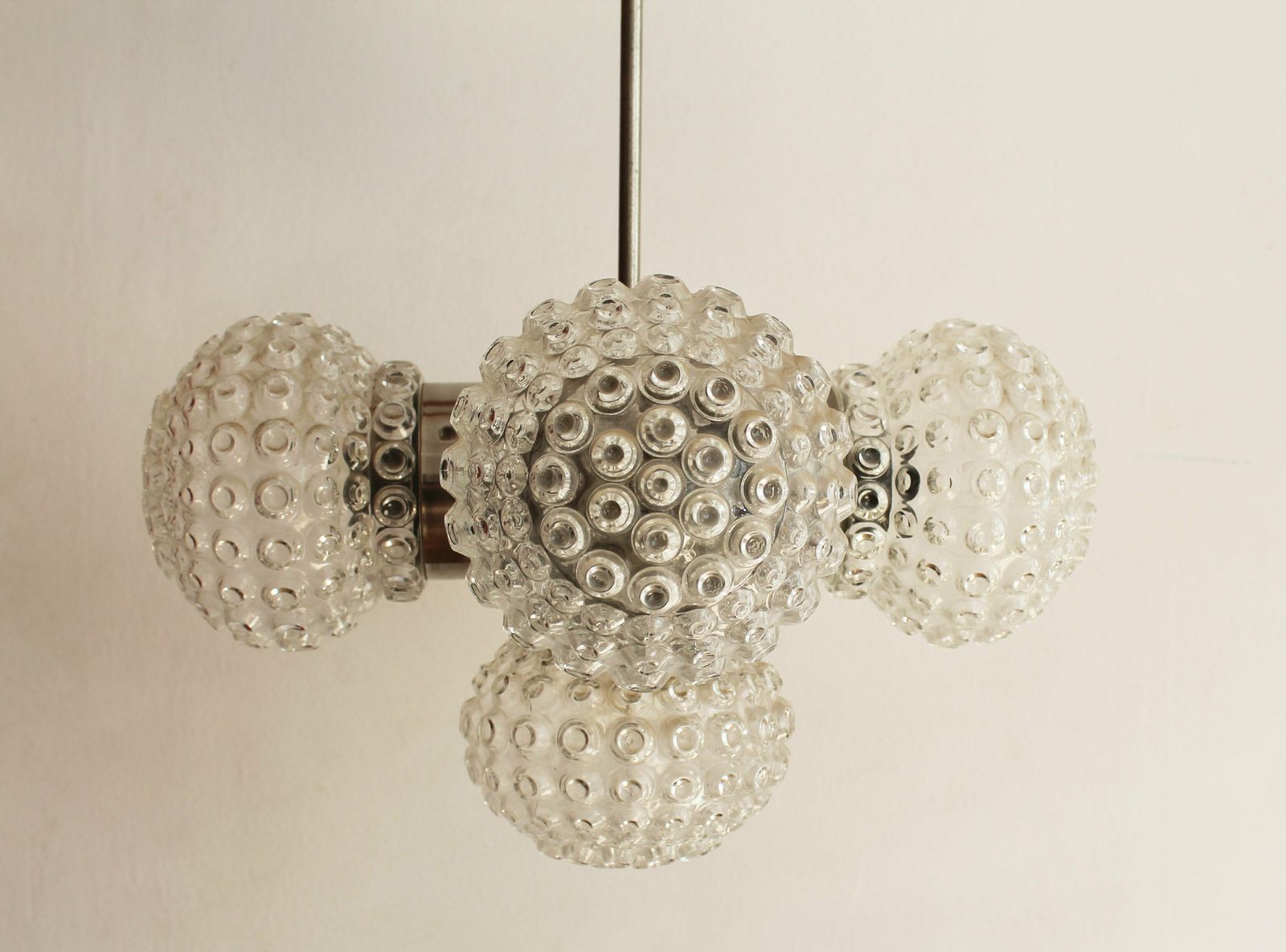 1970's Ceiling Lamp By Miroslav Cermak For Kamenicky Senov Factory photo vinterior