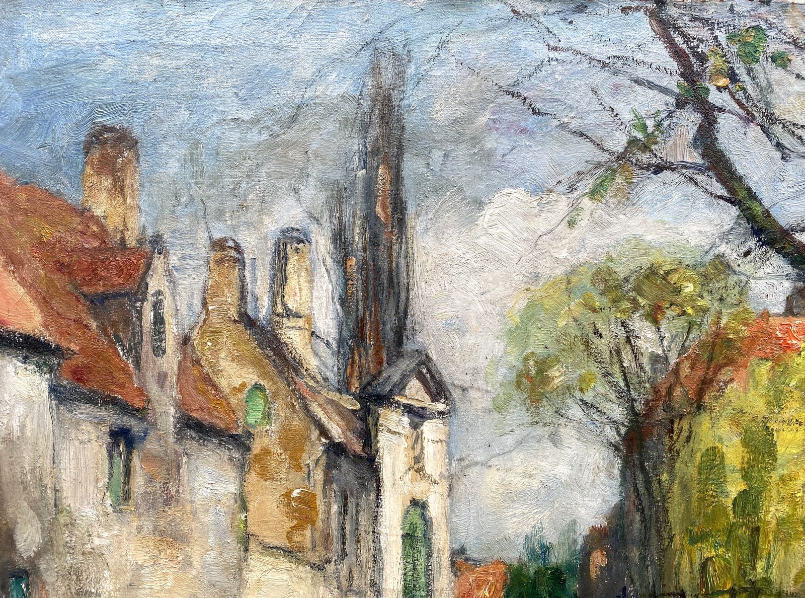 'Swans Of Bruges – Beguinage Bridge' Van Leo Mechelaere, Brugge 1880 – 1964 Erlangen, Belgisch Schilder photo Kunst