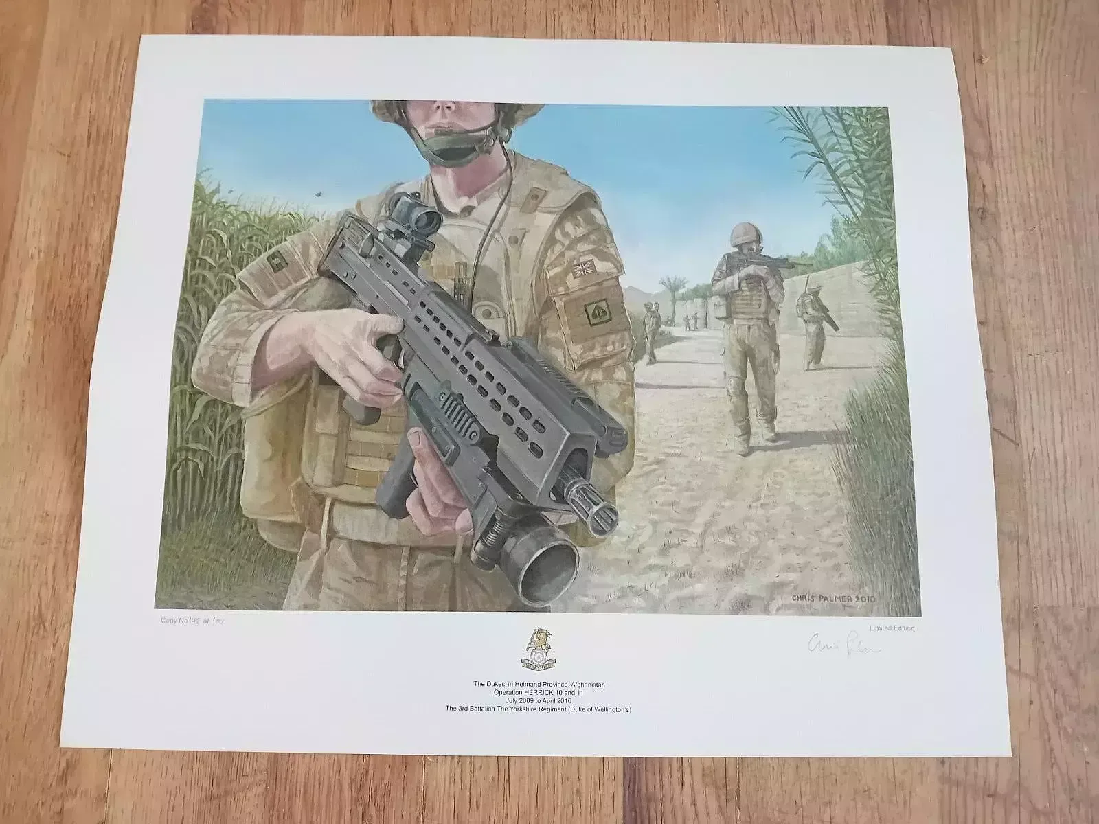 10 X Signed & Numbered Prints "The Dukes" Helmand Province ,Afghanistan,2009/10