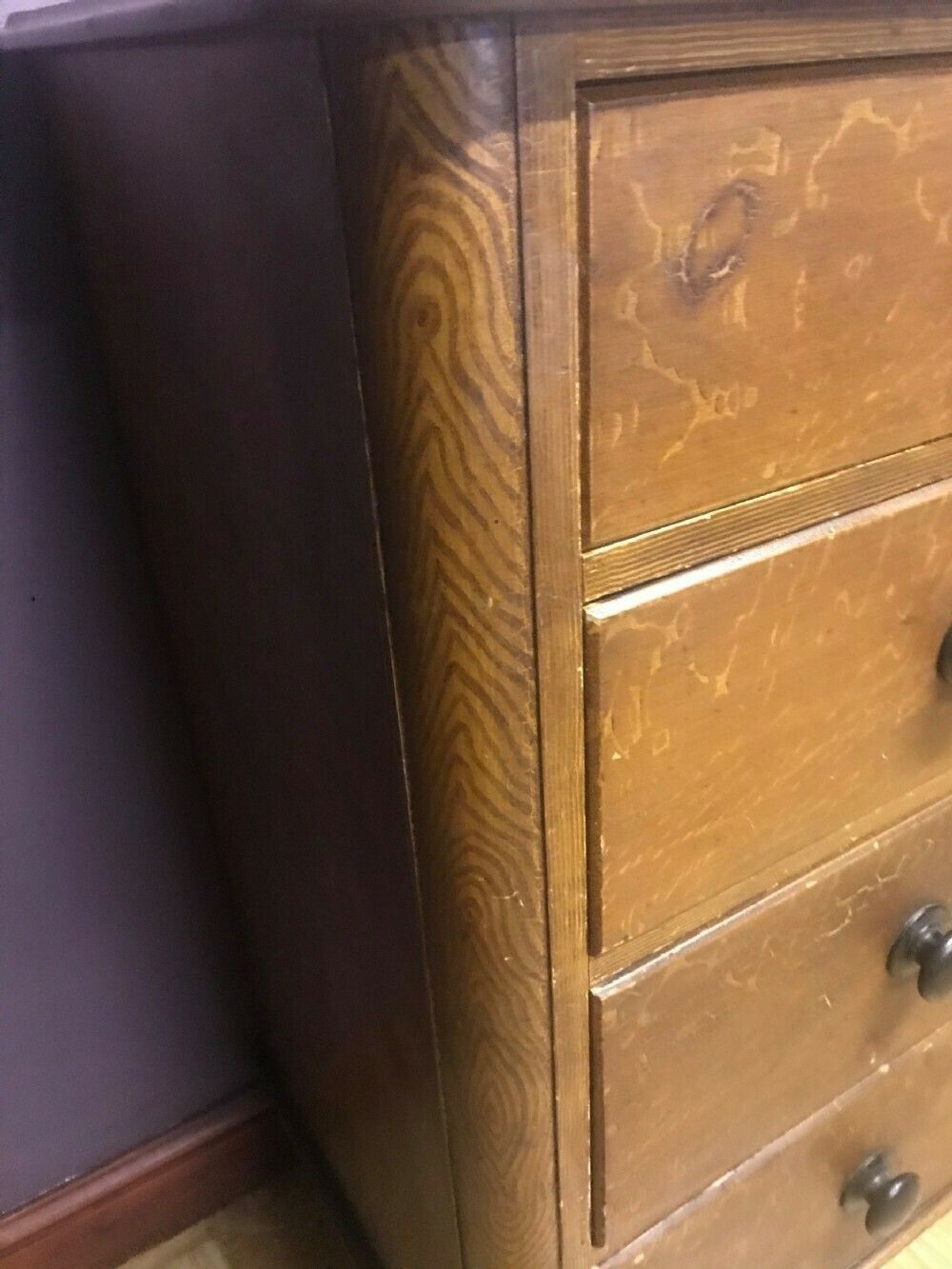 1860s Large Painted Pine Chest Of Drawers photo furniture