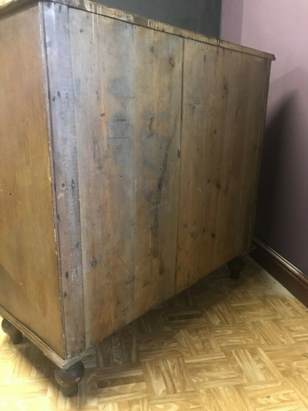 photo furniture 1860s Large Painted Pine Chest Of Drawers