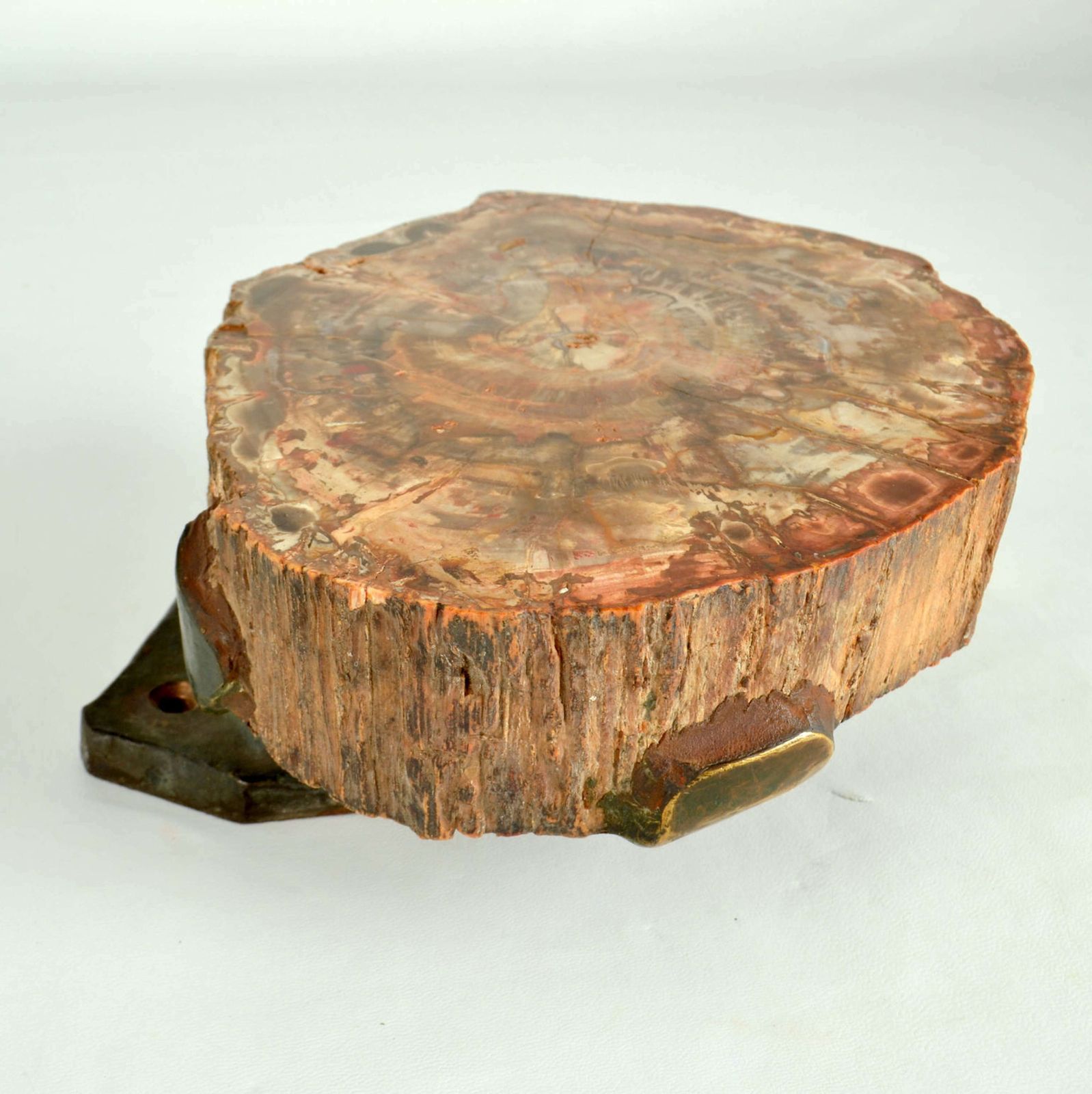 photo for sale Architectural Push Pull Door Handle In Petrified Wood And Bronze