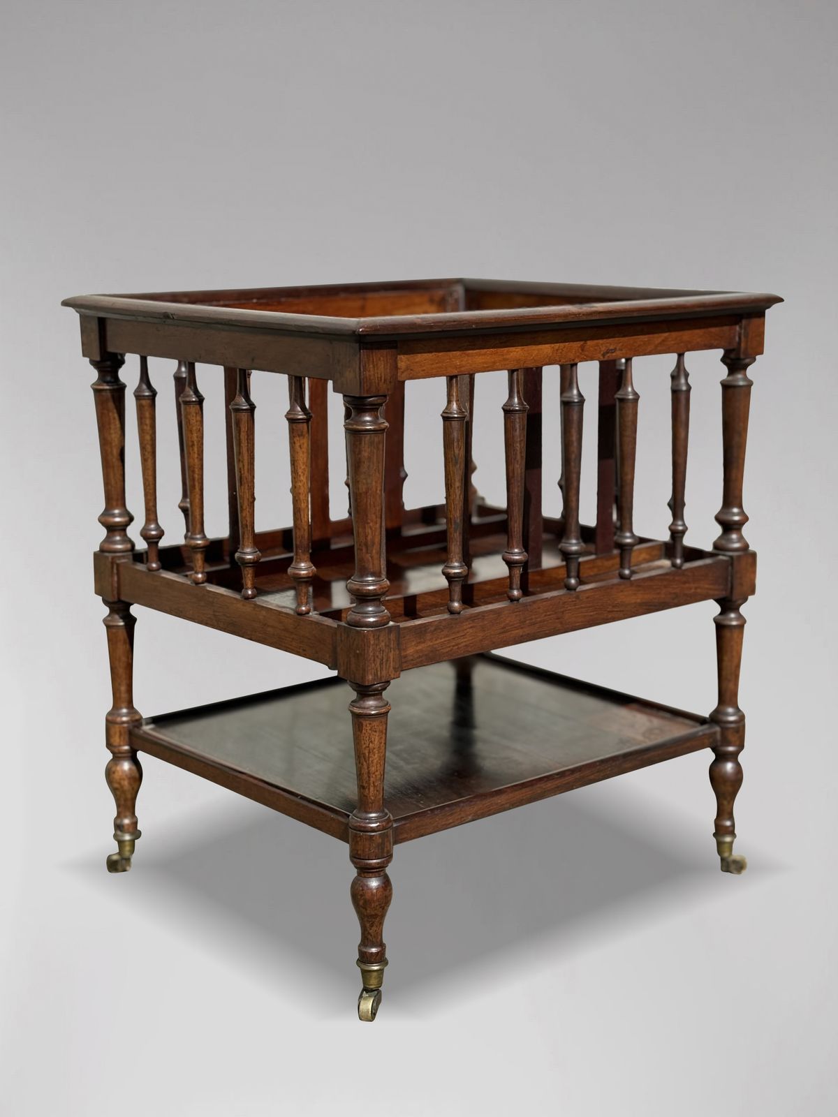 19th Century French Rosewood Canterbury Or Magazine Rack photo furniture