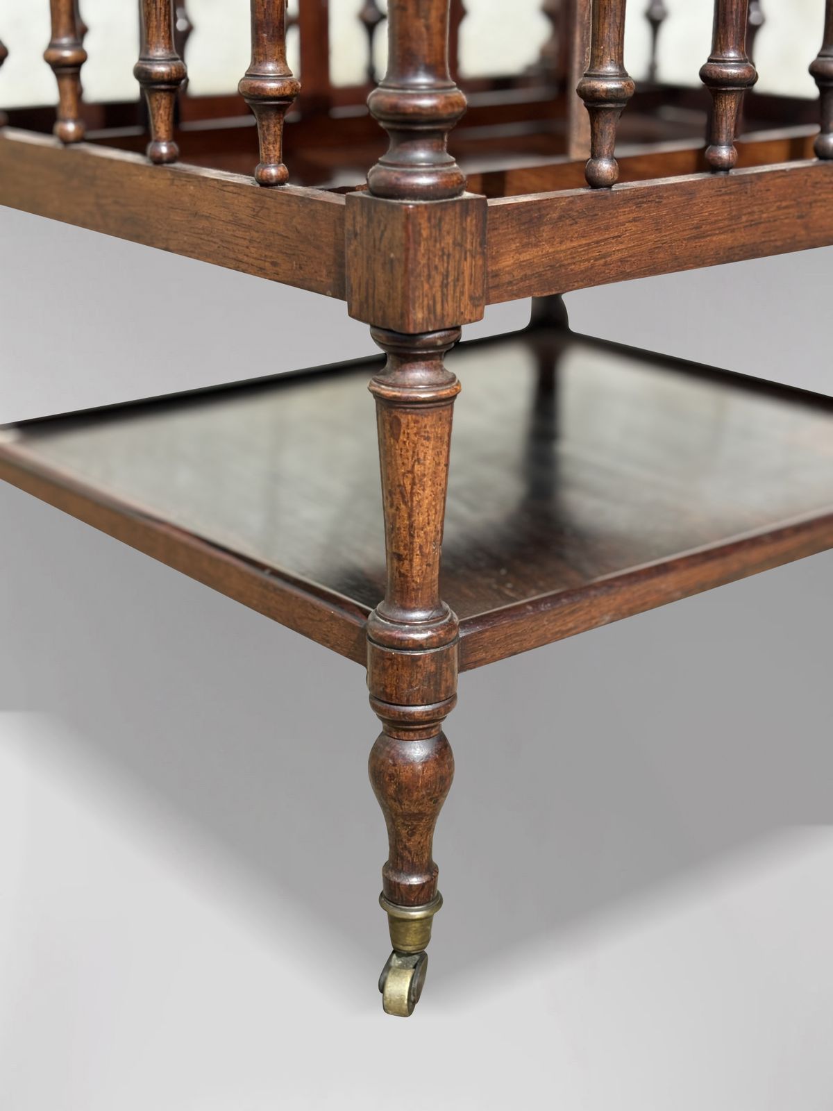 19th Century French Rosewood Canterbury Or Magazine Rack photo 1050.0